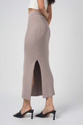 Load image into Gallery viewer, Jolene Ribbed Knit Pencil Skirt - Dusty Lavender
