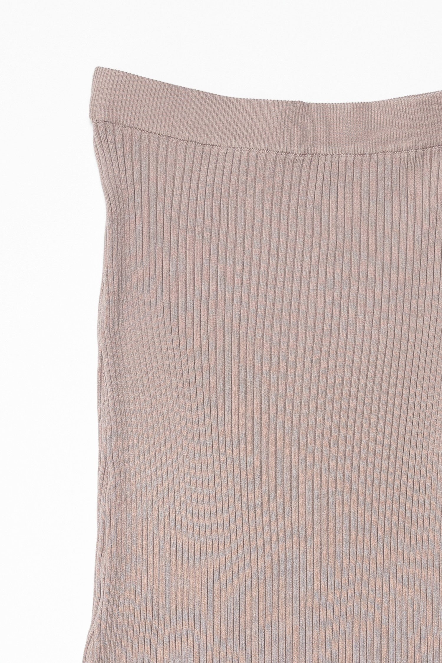 Jolene Ribbed Knit Pencil Skirt - Dusty Lavender