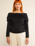 Load image into Gallery viewer, Kaley Off-the-Shoulder Knit Top - Black
