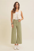 Load image into Gallery viewer, Katelyn Embroidered Front Tie Vest - Cream
