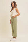 Load image into Gallery viewer, Katelyn Embroidered Front Tie Vest - Cream
