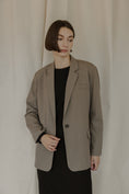 Load image into Gallery viewer, Kingsley Oversized Blazer -  Khaki
