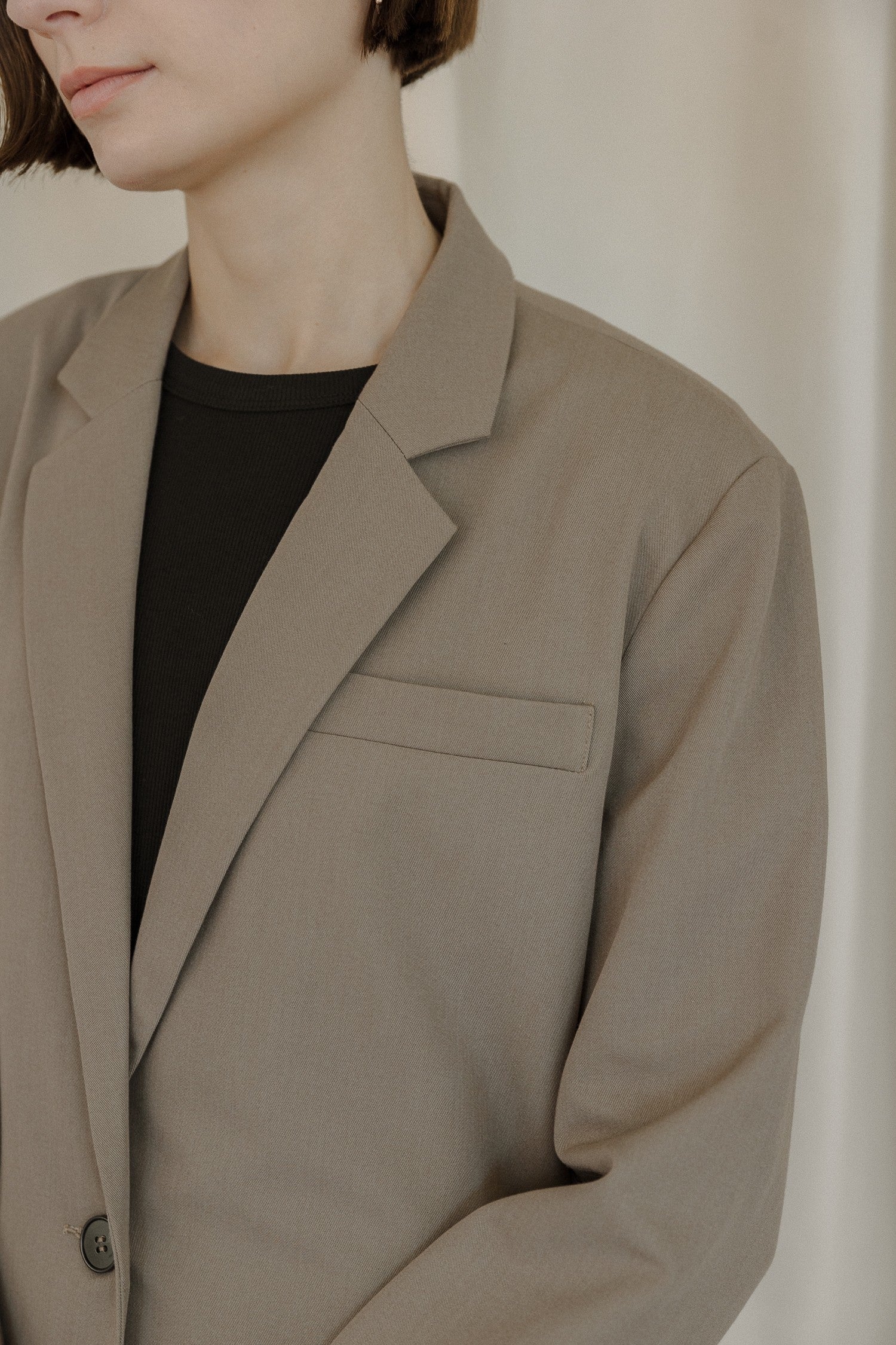 Kingsley Oversized Blazer -  Khaki