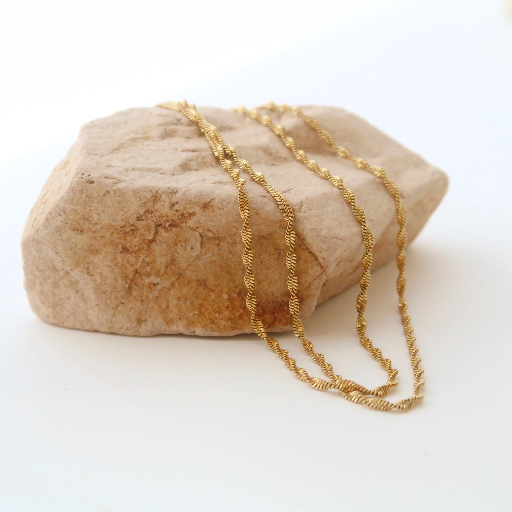 Kristin Rope Chain Necklace - 18K Gold