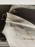 Load image into Gallery viewer, Lianna Petite Cubic Zirconia Chain Necklace - Multi-Colored

