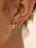 Load image into Gallery viewer, Lipa Wide Dome Hoop Earrings
