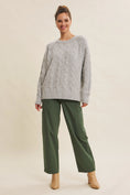 Load image into Gallery viewer, Meredith Pearl Wool Blend Sweater - Heather Gray
