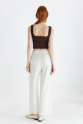 Load image into Gallery viewer, Millie Structured Crop Top - Brown
