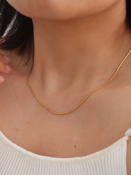 Nadine Snake Chain Necklace - Gold