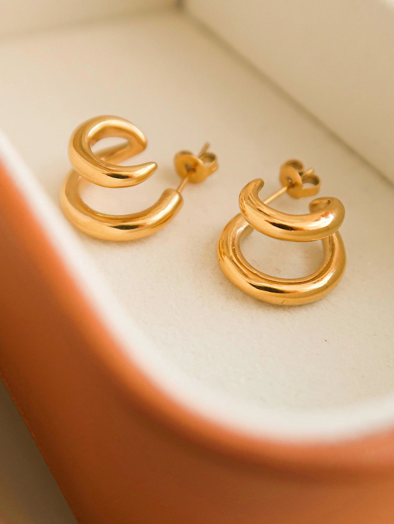 Olsen Double C Hoop Earrings