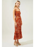 Load image into Gallery viewer, Nora Paisley Jumpsuit - Rust/Ivory
