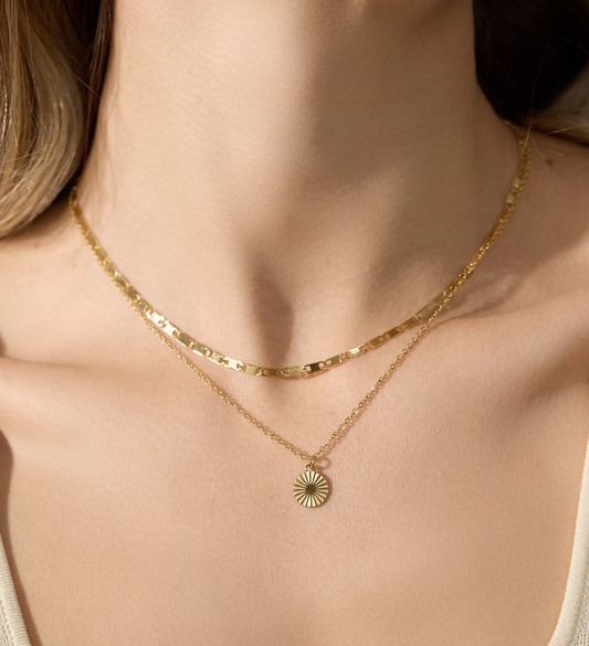 Parker Chain Choker Necklace - 18K Gold