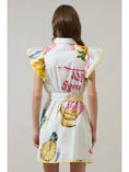 Load image into Gallery viewer, Elena Postcard Ruffle Collared Mini Dress

