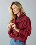 Load image into Gallery viewer, Rory Quarter Zip Sweatshirt - Burnt Russet
