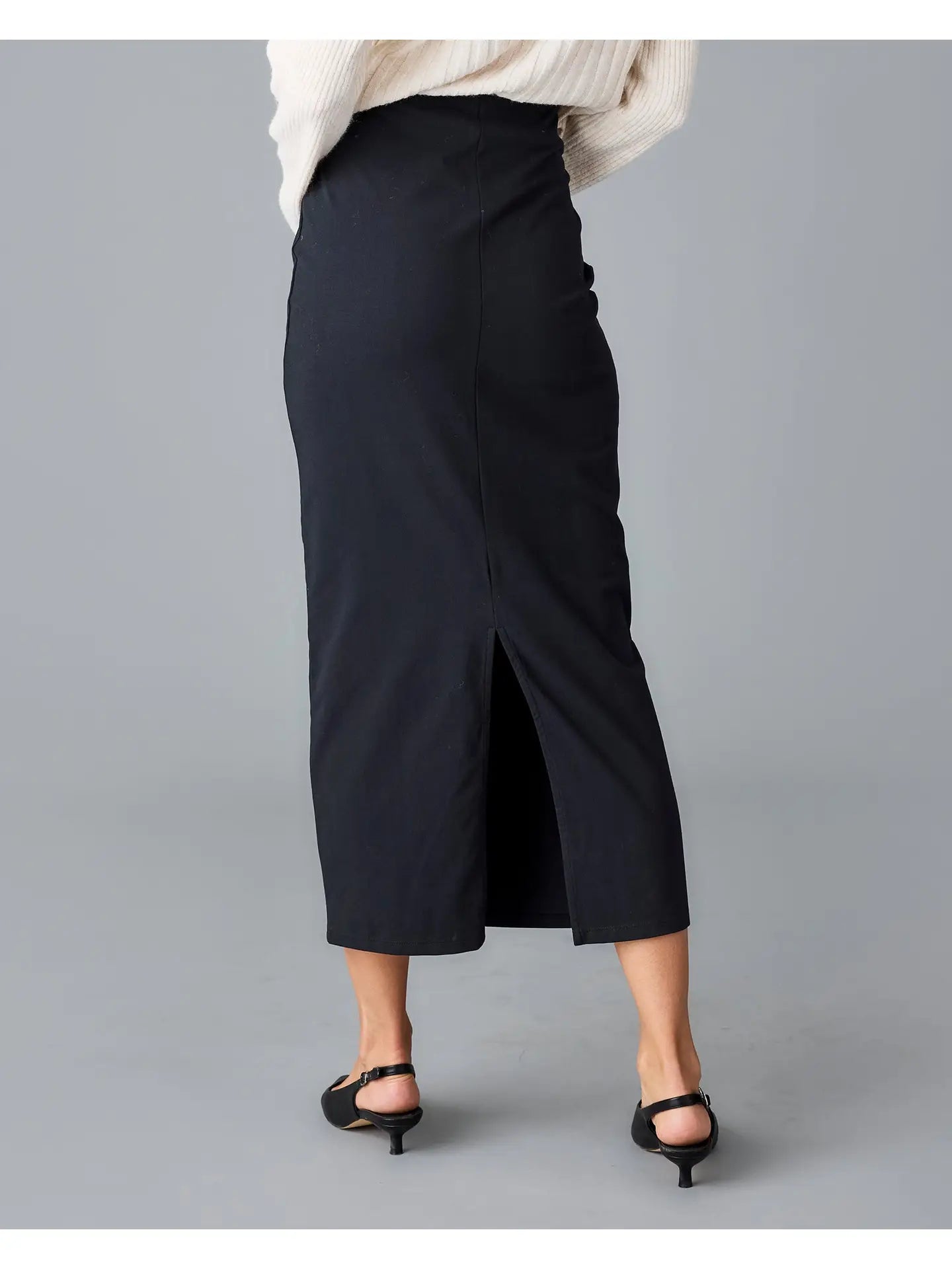 Sadie Straight Maxi Skirt - Black