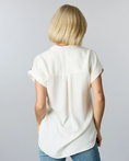 Load image into Gallery viewer, Sandra Button-Up Blouse - Ivory White
