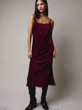 Load image into Gallery viewer, Serafina Velvet Midi Dress - Berry

