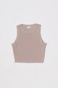 Load image into Gallery viewer, Simone Ribbed Scoop Neck Crop Top - Blush
