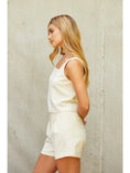 Load image into Gallery viewer, Lindsey Square Neck Tank Top - Cream
