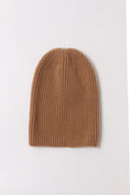 Load image into Gallery viewer, Taylor Cashmere Wool Beanie - Camel/Ivory/Oatmeal
