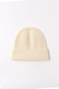 Load image into Gallery viewer, Taylor Cashmere Wool Beanie - Camel/Ivory/Oatmeal
