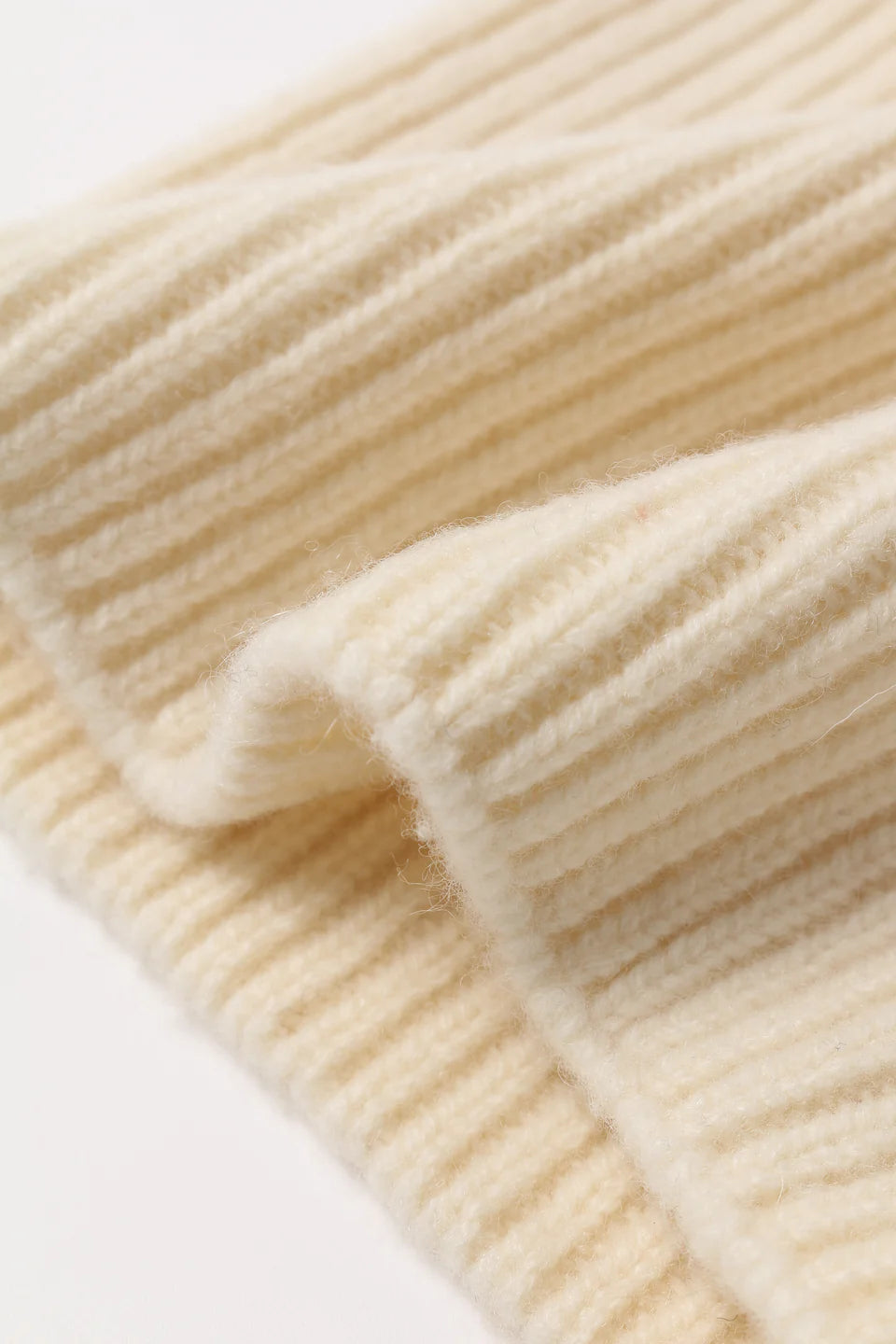 Taylor Cashmere Wool Beanie - Camel/Ivory/Oatmeal