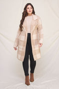 Load image into Gallery viewer, Tiffany Plaid Long Cardigan - Curvy
