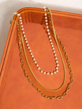 Load image into Gallery viewer, Uma Stacked Pearl and Chain Necklace
