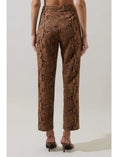 Load image into Gallery viewer, Victoria Faux Suede Snake Pants - Brown
