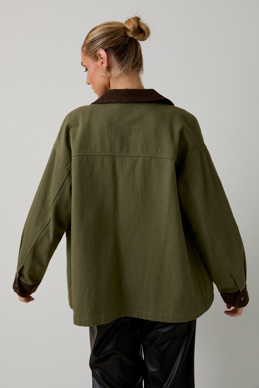 Winona Barn Jacket - Olive/Brown