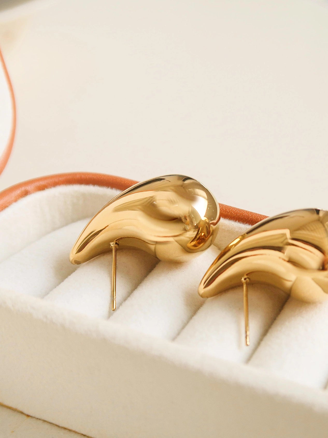 Yuri Large Huggie Droplet Earring - Gold, Silver