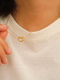 Load image into Gallery viewer, Zen Petite Heart Knot Necklace
